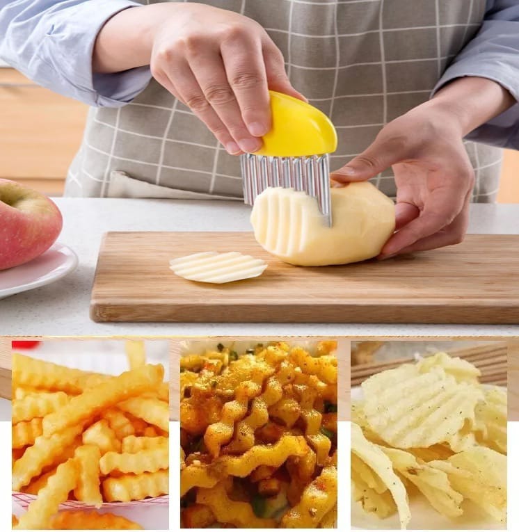 Vegetables & Fruits | Easy Grip Chopper Tool for Kitchen Cutting & Garnishing
