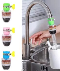 Fine Filter Faucet Anti Splash Water Saving Shower Head Purifier 6 Layer Filter Cartridge For Kitchen | Random Colour