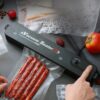 Vacuum Sealer Hand Machine ZKFK-001 | Automatic Food Sealer with 5 Vacuum Bags for Fresh Food Storage & Kitchen Organization