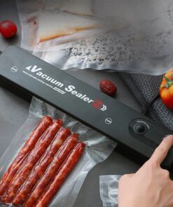 Vacuum Sealer Hand Machine ZKFK-001 | Automatic Food Sealer with 5 Vacuum Bags for Fresh Food Storage & Kitchen Organization