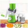 Manual Vegetable Drum cutter Slicer Multifunctional Round Slicer Kitchen Gadget (random color) - Image 2