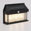 Solar Interaction Wall Lamp Outdoor Motion Sensor Light Solar Powered LED Wall Light Waterproof - Image 2