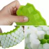 Silicon Ice Cube Tray With Lid | 36-Cube Honeycomb Shape Ice Mold | Durable Freezer Tray With Cover | Random Color - Image 4