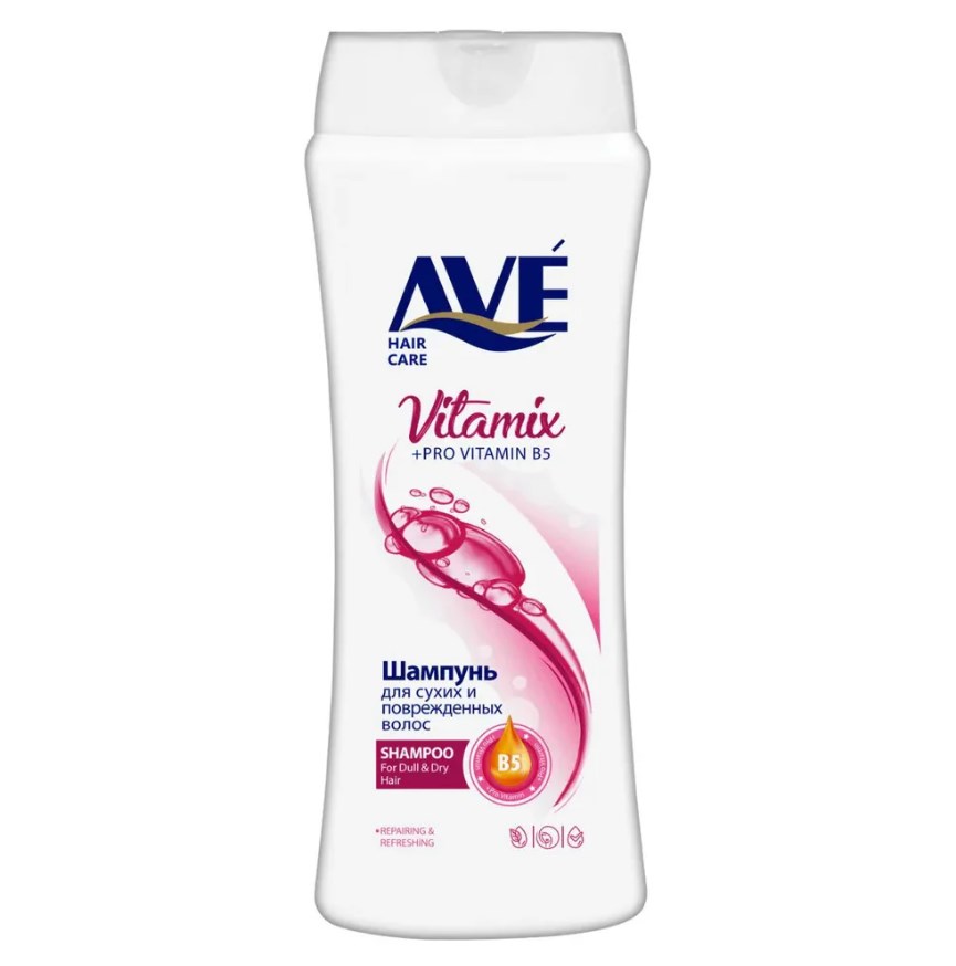 AVE Shampoo 750ml – Made in Iran with Multivitamin Extract for Strong and Healthy Hair