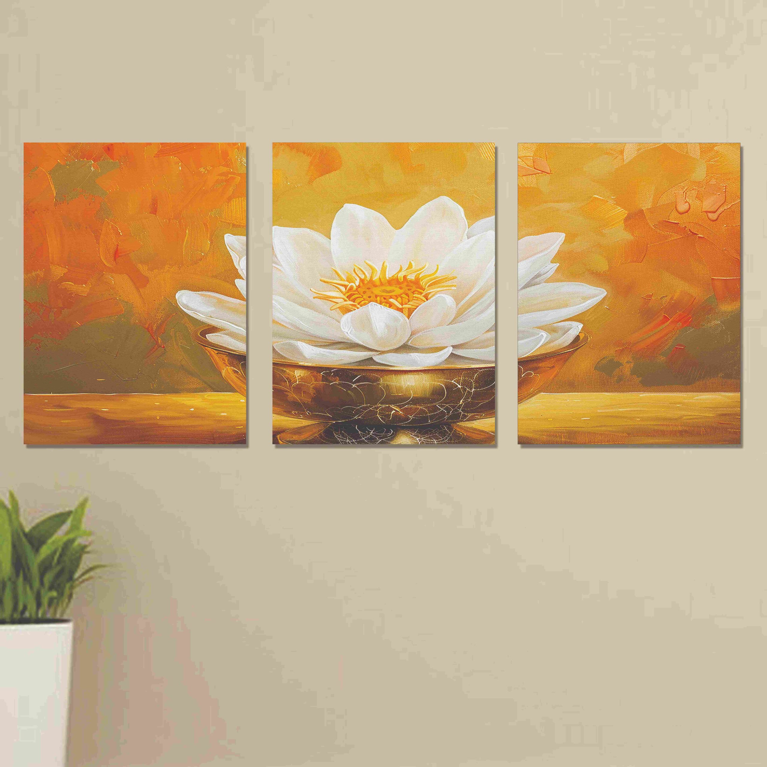 Set of 3 Wall Art Wooden Phototile Frames for Wall Decor