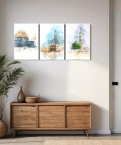 3 Pieces Modern Islamic Decorative Wall Arts Muslimgift MA-62