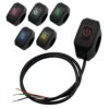 Motorcycle On Off LED Switch Push Button Handlebar Mount | Random Color