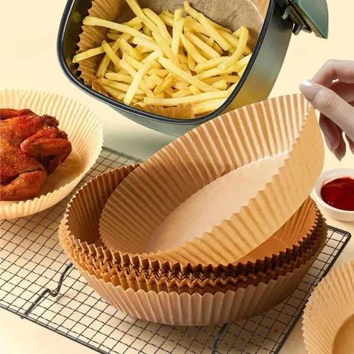 Pack Of 50 Air Fryer Liners | Disposable Air Fryer Plates | Butter Paper Liner For Air Fryer - Image 2