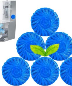 Eco-Friendly Toilet Bowl Cleaner & Deodorizer Tablets (10pcs) – Automatic Tank Flush Blue Cleaning Tablets for Fresh & Hygienic Toilets