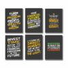 Set Of 6 Motivational Sticky Canvas Frames For Wall Decore / Sticky Phototiles