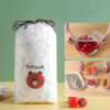 100 PCS Disposable Food Cover Plastic Bags Transparent Fresh Food Storage And Wrap Bags