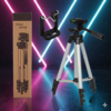 with 3-Dimensional Head and Quick Release Plate for Video Cameras and Mobile