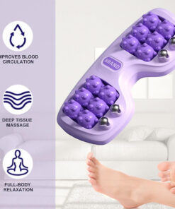 Roller Manual Foot Massager – Body Stress Buster & Accupressure Point Device for Foot & Leg Pain Relief (Random Color)