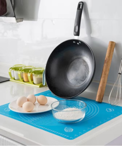 Non-Stick Silicone Baking roti Mat large size With Measurements Heat Resistant Cookie Sheet Oven Liner 40*50cm (Multi color)