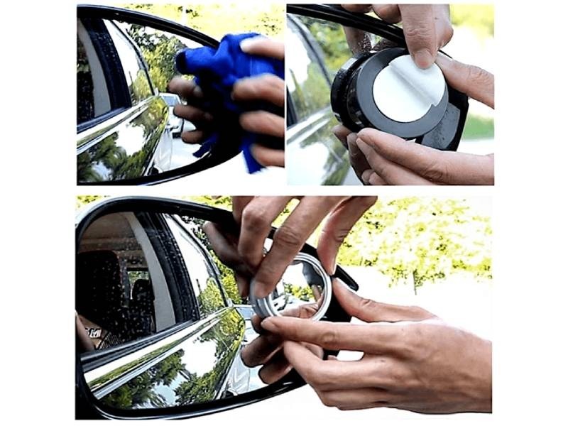 Blindspot Rearview Convex Mirror – 2pcs | Wide-Angle Anti-Glare Side Mirror for Cars & Vehicles - Image 2