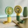 3 Speed Rechargeable Hand Fan – Mini Handy Fan For Kids With Stand (Random Color) - Image 3