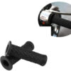 Cafe Racer Diamond Style Rubber Handlebar Grips with Bar Ends – Black (Pair) - Image 4
