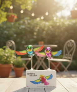 1Pc Birdie Decor Car Mirror Ornament – Flying Bird with Flapping Wings