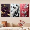 Set of 3 Premium Wall Art Photo Tiles – Modern Home Decor Sets