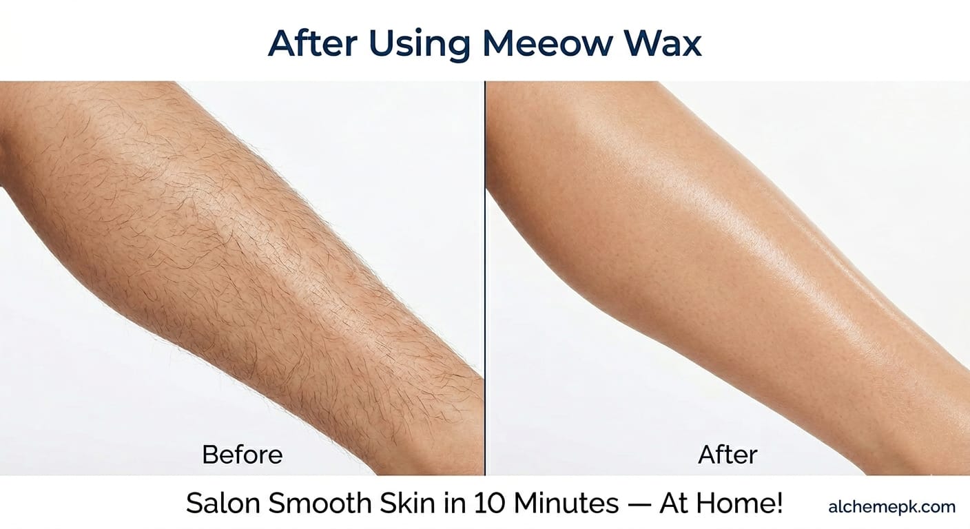 Meeoow Club 10 Min Painless Body Wax Orange Hair Removal Powder for Women - Image 2