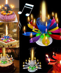 MUSICAL BIRTHDAY FLOWER CANDLE (RANDOM COLORS)