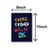 set of 6 Motivational sticky canvas frames for wall decore / sticky phototiles - Image 4