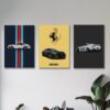 Set of 3 Premium Wall Art Photo Tiles – Modern Home Decor Sets