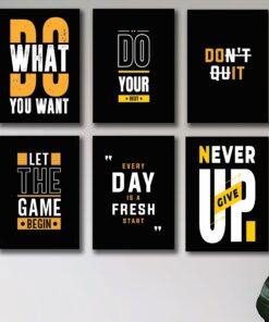 Set of 6 Premium Wall Art Photo Tiles – Modern Home Decor Sets 8x11