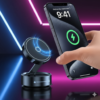 Professional Vacuum Suction Strong Magnetic Car Phone Holder 360° Rotation For All Phone Mobile Holder - Image 2