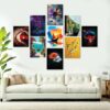Set of 9 Premium Wall Art Photo Tiles – Modern Home Decor Sets 8x11