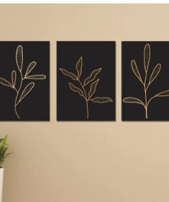 Set of 3 Wooden Photo Tile Wall Art Frames (8×11 Inches) – Premium MDF Spiritual Wall Décor with Easy Stick Back