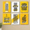 Set of 6 Wall Art Wooden Phototile Frames for Wall Decor