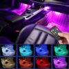 Car Interior LED Atmosphere Light with Remote Control – Multi-Color Music Sync Ambient Strip Lamp (12V) - Image 2