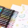 Double Line Outline Glitter Marker Pens Creative Dual Effect Writing And Drawing Tools For Art Craft And Decoration - Image 3