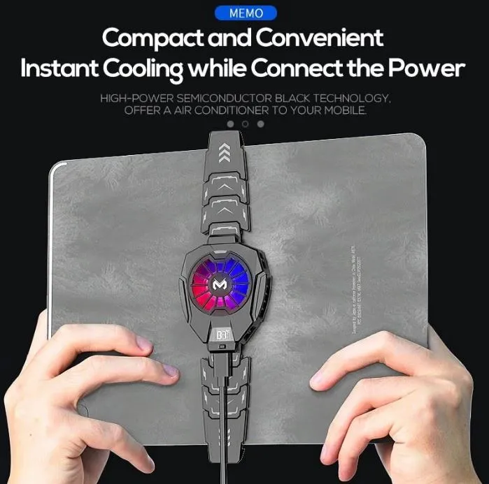 Memo DL05 Table & iPad Cooler with Temperature Display - Image 3
