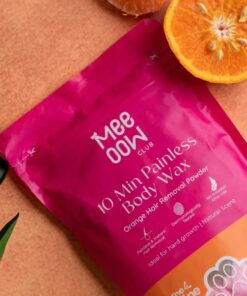 Meeoow Club 10 Min Painless Body Wax Orange Hair Removal Powder for Women
