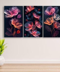 Set Of 3 Wall Art Wooden Phototile Frames For Wall Decor Bringing Stylish Touch Durable Finish