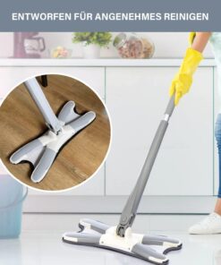 XMOP Floor Mop | Advanced Cleaning Technology | Easy Floor Wiping | Microfiber Head | Durable & Portable | With 1 Cloth