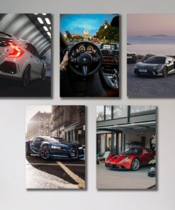 Set of 5 Premium Wall Art Photo Tiles – Modern Home Decor Sets 8x11