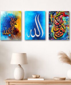 Set of 3 Premium Wall Art Photo Tiles – Modern Home Decor Sets 8x11