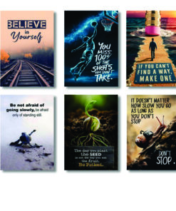 Set of 6 Premium Wall Art Photo Tiles – Modern Home Decor Sets 8x11