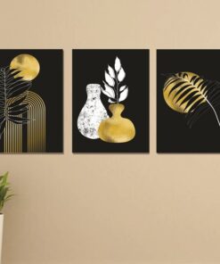 Set of 3 Premium Wall Art Photo Tiles – Modern Home Decor Sets 8x11