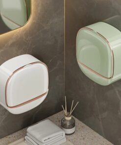 1PC Soap Box Wall Mounted Light Luxury Soap Holder Punch Free Drain Laundry Soap Box Easy Cleaning | Random Colour