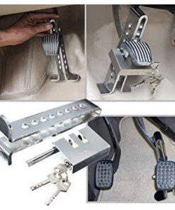 Car Steen Less steel Anti Theft Brake Cluch Pedal Lock For All cars