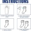 Footwear Deodorant Spray Shoe Deo Odor Control Fresh Spray (100ml) - Image 3