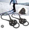 5 Studs Anti Skid Ice Snow Camping Walking Shoes Winter Safety Boots Universal Professional Climbing Crampons - 1 Pair - Image 3