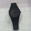 Black Minimalist Analog Wrist Aura Watch With Stainless Steel Strap And Butterfly Lock Non Waterproof - Image 3