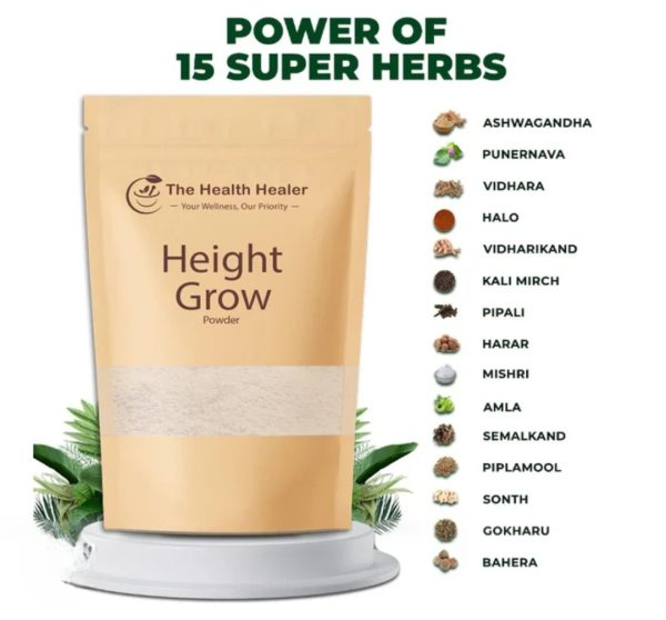 The Health Healer Height Grow Powder – 100% Natural Height Increase Supplement (100 Grams) - Image 3