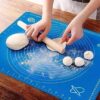 Non-Stick Silicone Baking roti Mat large size With Measurements Heat Resistant Cookie Sheet Oven Liner 40*50cm (Multi color) - Image 4