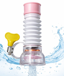 Single Layer Fan Faucet Anti-Water Splash Filter – 360° Telescopic Flexible Kitchen Sink Water Purifier Aerator Head
